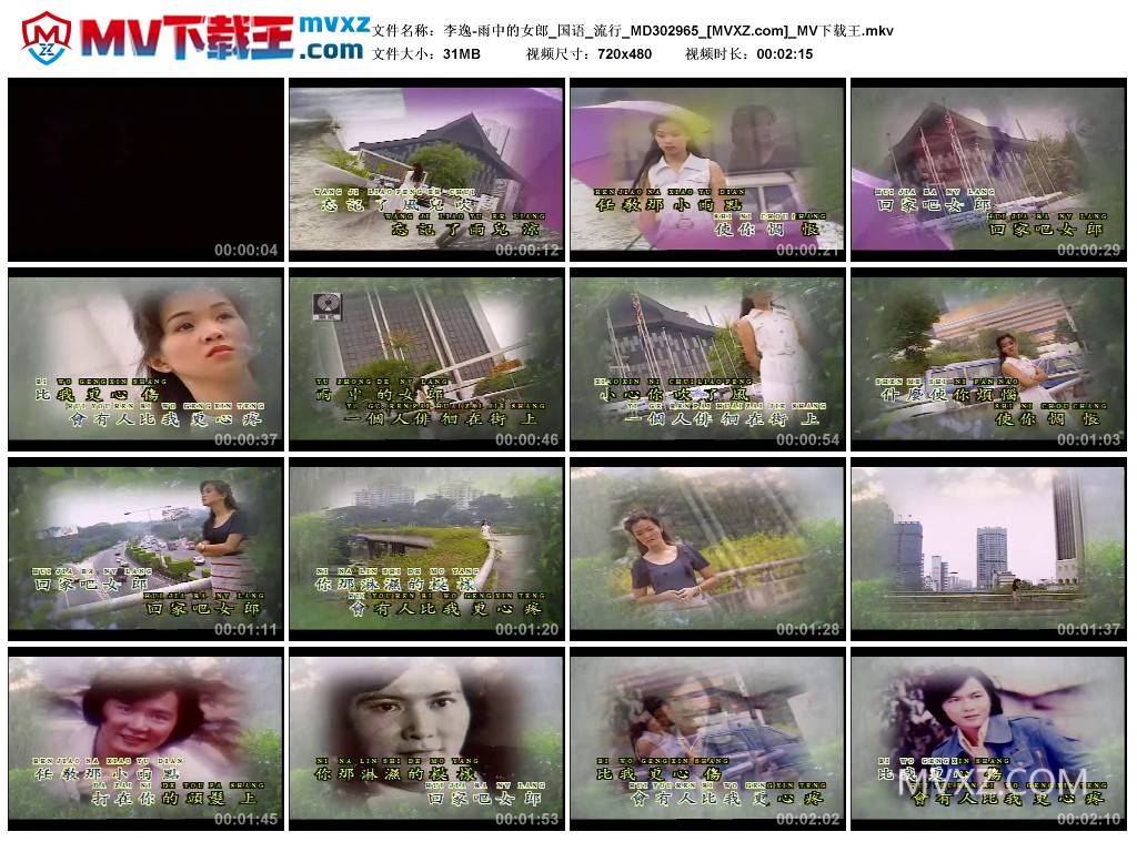 李逸-雨中的女郎_国语_流行_MD302965